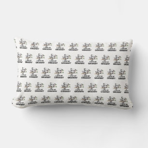 Cojín Lumbar Amo a mi abuela Pandas bebés y adultos lindos