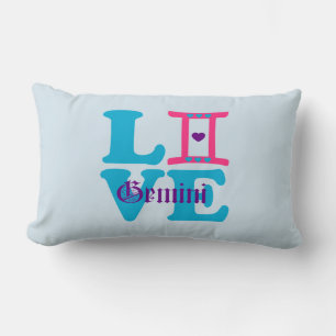 Cojín Lumbar ♊ 😍 amo al Rótulo Fab Lumbar de Gemini-Best Zodia
