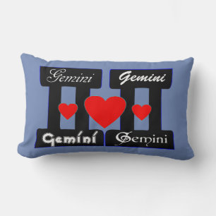 Cojín Lumbar ♊ 😍 amo al Rótulo Fab Lumbar de Gemini-Best Zodia