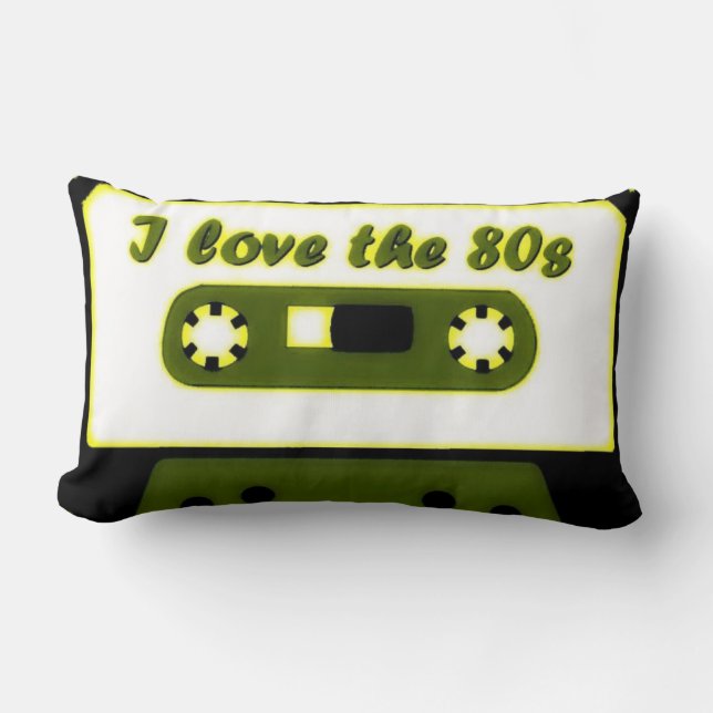 Cojín Lumbar Amo los 80 (Anverso)