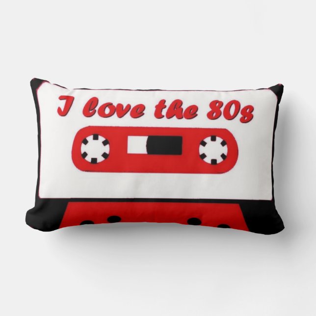 Cojín Lumbar Amo los 80 (Anverso)