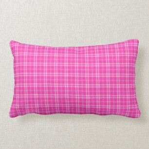 Cojín Lumbar Amo rosa de la tela escocesa