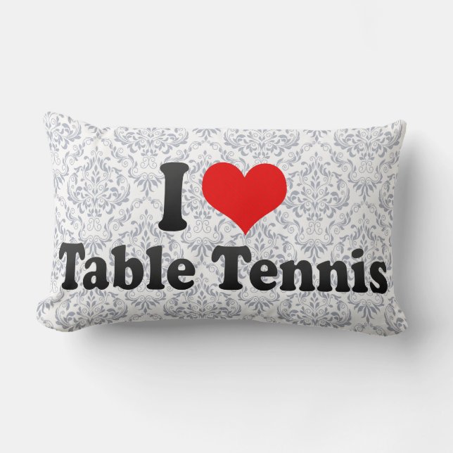 Cojín Lumbar Amo tenis de mesa (Anverso)