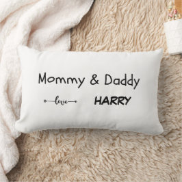 Cojín Lumbar Amor a mamá y papá - Pillow personalizado