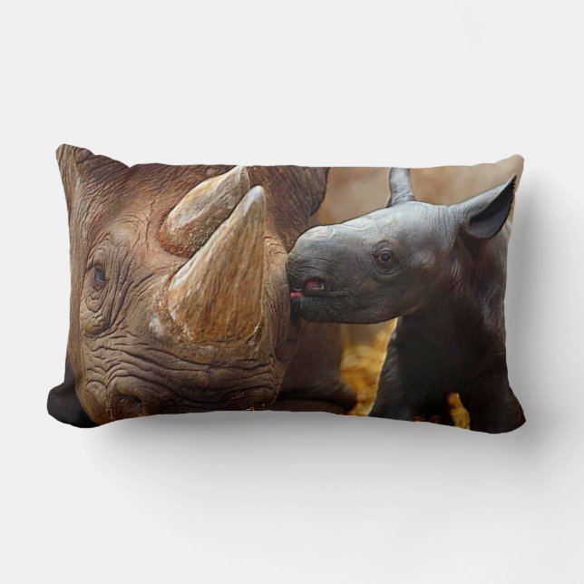 Cojín Lumbar "Amor de la jungla" (Anverso)