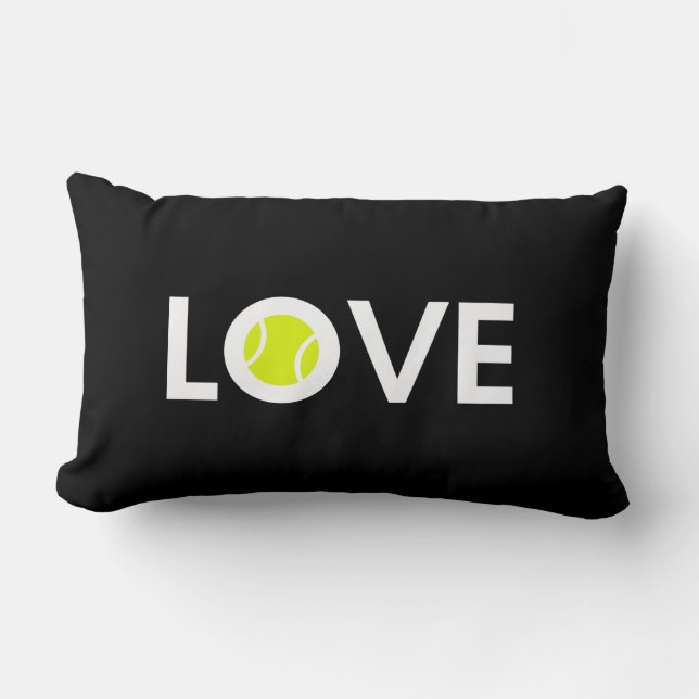 Cojín Lumbar AMOR de la pelota de tenis (Anverso)