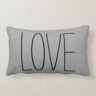Cojín Lumbar Amor gris ruso