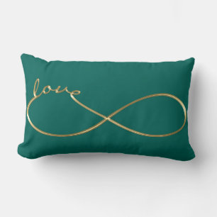Cojín Lumbar Amor infinito Lemniscate oro + tu trasero.