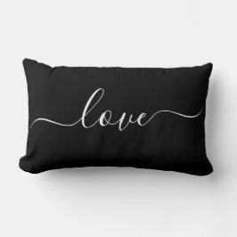 Cojín Lumbar AMOR | Reversible Negro y Blanco