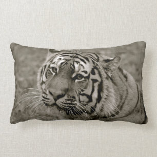 Cojín Lumbar Amortiguador blanco y negro del tigre