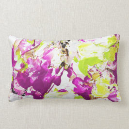 Cojín Lumbar Amortiguador magenta de la lluvia