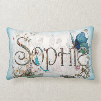 Cojín Lumbar Amortiguador personalizado de "Sophie" (azul)