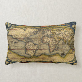 Cojín Lumbar Amortiguadores del mapa de Viejo Mundo