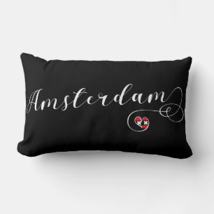 Cojín Lumbar Amsterdam Heart Throw Cushion, Países Bajos