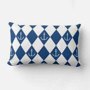 Cojín Lumbar Anchor Argyle ~ Beach House