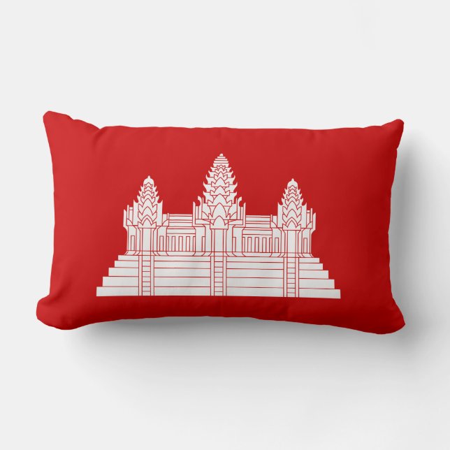 Cojín Lumbar Angkor Wat Ver.2.0. Templo Khmer (Anverso)