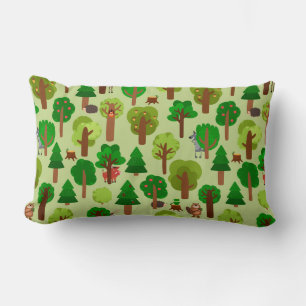 Cojín Lumbar Animales de bosque adorables