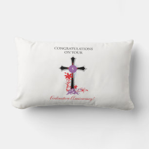 Cojín Lumbar Aniversario de la Quinta Ordenación del sacerdote