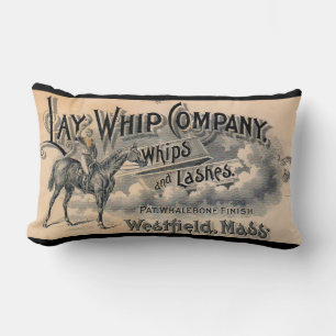 Cojín Lumbar Años 1880 Ataque publicitario de Lay Whip Company