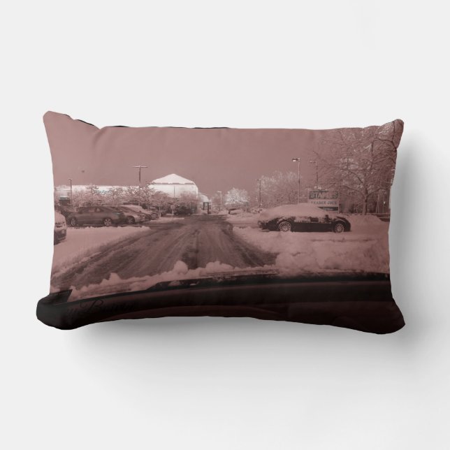 Cojín Lumbar anteojos de color rosa (Anverso)