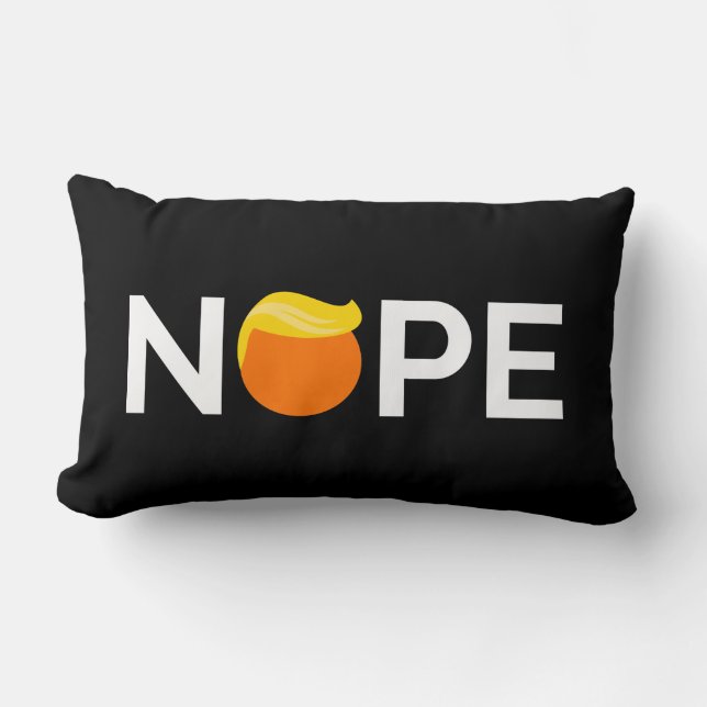 Cojín Lumbar Anti-Trump - Edición Nope (Anverso)