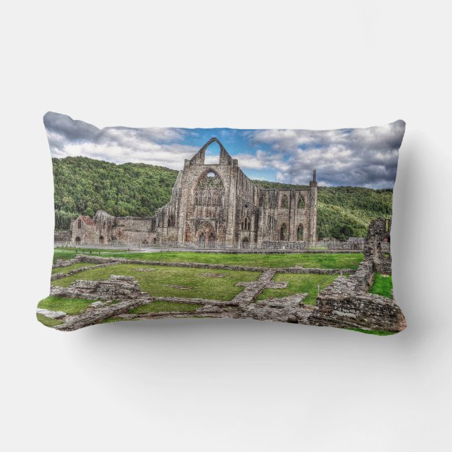 Cojín Lumbar Antigua Abadía de Tintern, Monasterio Cisterciense (Anverso)