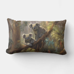 Cojín Lumbar Antiguo Koala Bosque De Eucalipto Botánico Malhumo