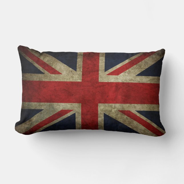 Cojín Lumbar Antiguo Reino Unido Unión británica Jack Flag Pill (Anverso)
