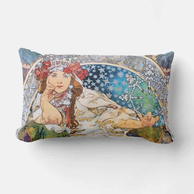 Cojín Lumbar Anuncio de teatro de época Princesa Hyacinth (Anverso)