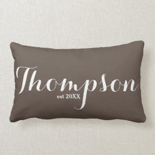 Cojín Lumbar Apellido Lumbar Pillow Thompson Brown