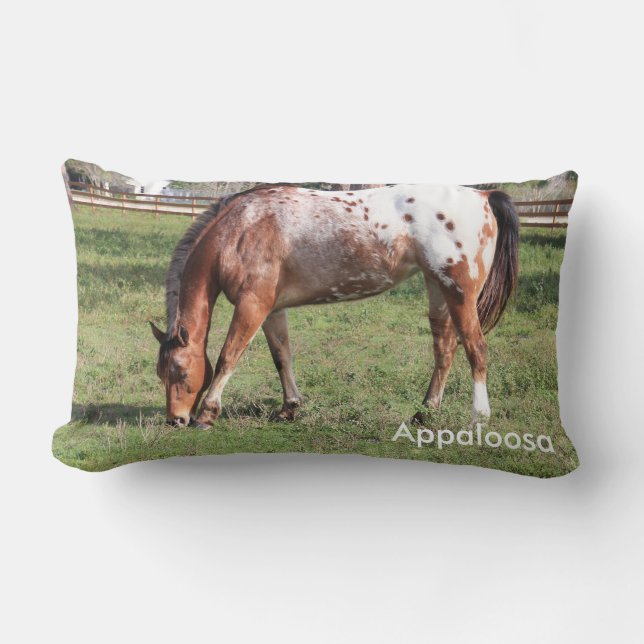 Cojín Lumbar Appaloosa Horse Pillow (Anverso)