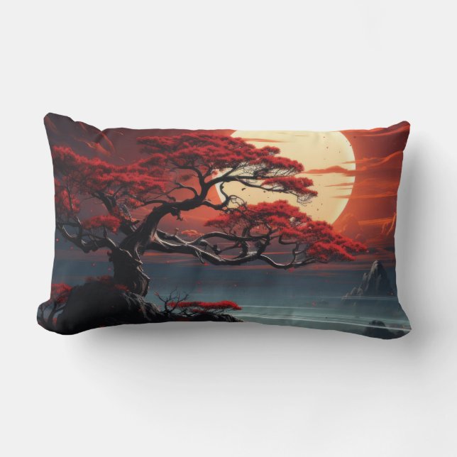 Cojín Lumbar Árbol Bonsai (Anverso)