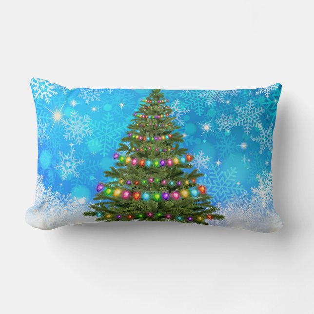 COJÍN LUMBAR ÁRBOL DE NAVIDAD SNOWY (Anverso)