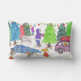 Cojín Lumbar Árboles de Navidad a la Venta