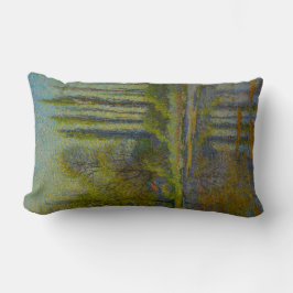 Cojín Lumbar Árboles populares en primavera (paisaje de Utah) (