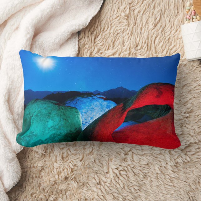 Cojín Lumbar Arco Mobius y rocas | Alabama Hills, California Lu (Manta)