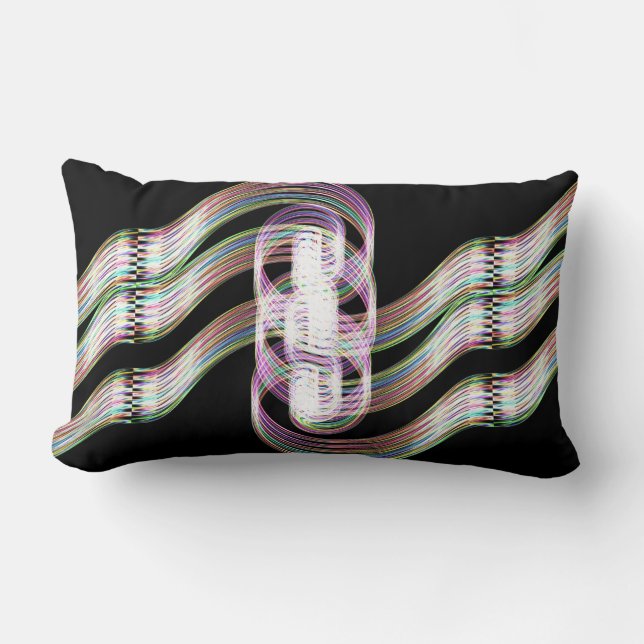 Cojín Lumbar Arcoiris Taffy Candy Two (Anverso)