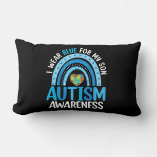 Cojín Lumbar Arcoiris Yo Uso Azul Para Mi Hijo Conciencia De Au