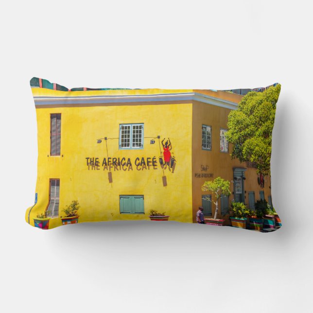 Cojín Lumbar Arquitectura del paisaje urbano de Ciudad del Cabo (Anverso)