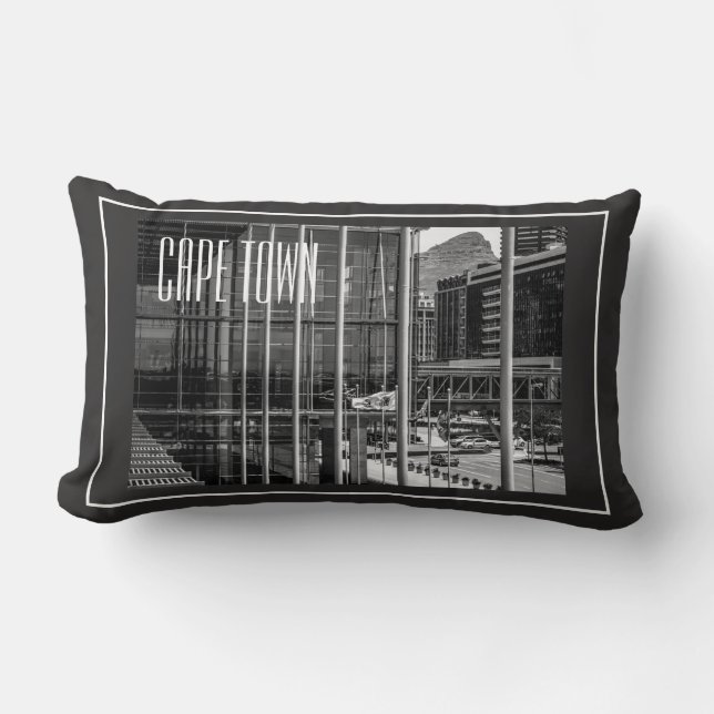 Cojín Lumbar Arquitectura del paisaje urbano de Ciudad del Cabo (Anverso)