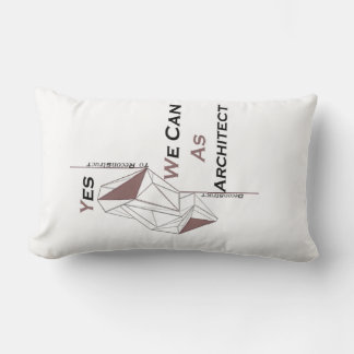 Cojín Lumbar arquitectura, diseño moderno, arte geométrico, neg