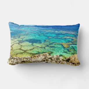 Cojín Lumbar Arrecife oceánica turquesa, isla Rottnest