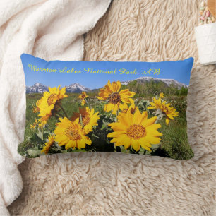 Cojín Lumbar Arrowleaf Balsamroot Wildflower Lumbar Pillow
