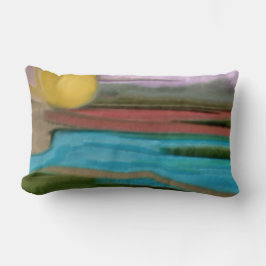 Cojín Lumbar Arte abstracto de Sierra Sunrise