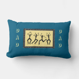 Cojín Lumbar Arte africano asombroso baile Fiesta