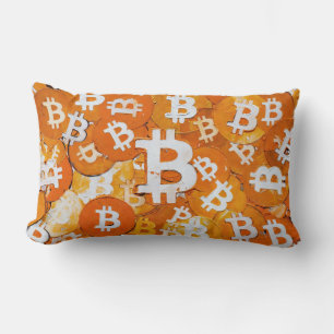 Cojín Lumbar Arte de Bitcoin (#4) pintura al óleo
