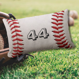 Cojín Lumbar Arte de número de béisbol personalizado – Foto dep