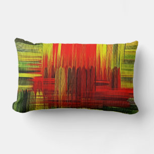 Cojín Lumbar Arte de pintura colorido #2 - Pillow