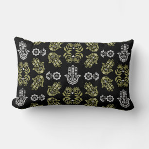 Cojín Lumbar Arte de Protección de la Mano Hamsa