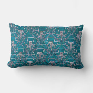 Cojín Lumbar Arte Deco Azul